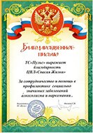 сертификат реабилитационного центра «Развитие» в Сыктывкаре 06